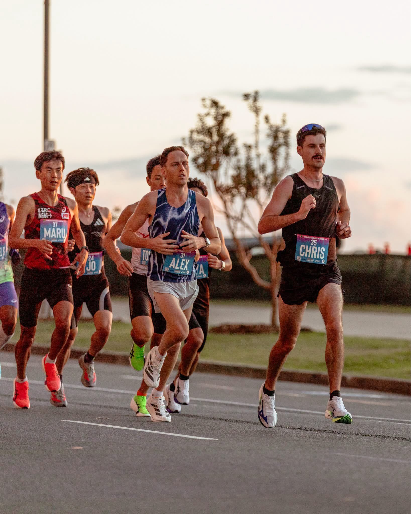 Christopher Dryden racing the Gold Coast Marathon